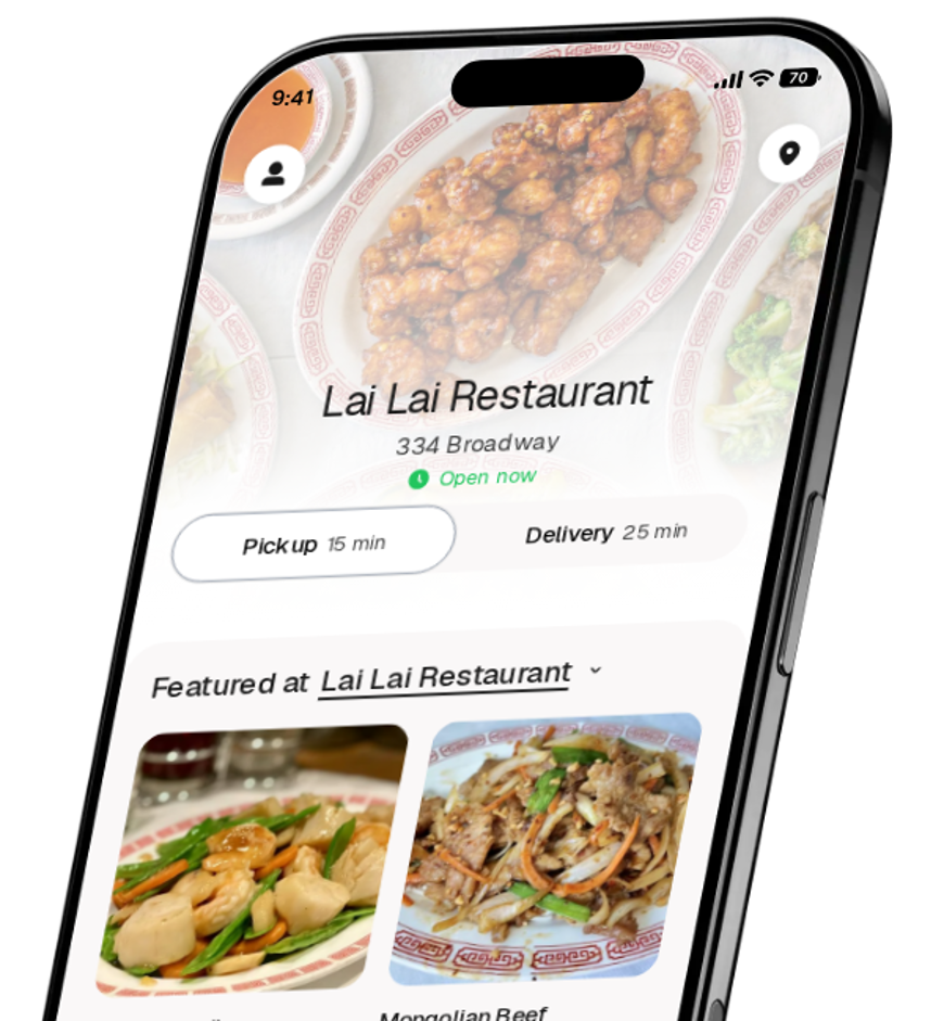 Lai Lai Restaurant app preview