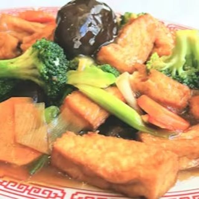Tofu with Black Mushrooms / 冬菇豆腐.