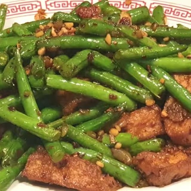 String Beans with Tofu / 四季豆豆腐.