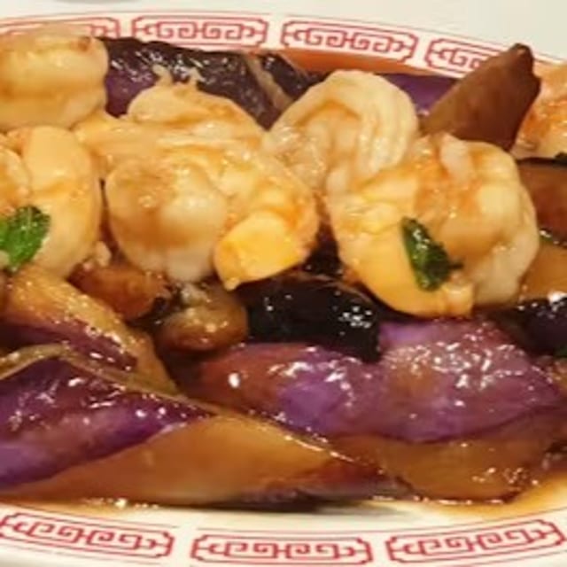 Prawns with Eggplant / 茄子蝦仁.